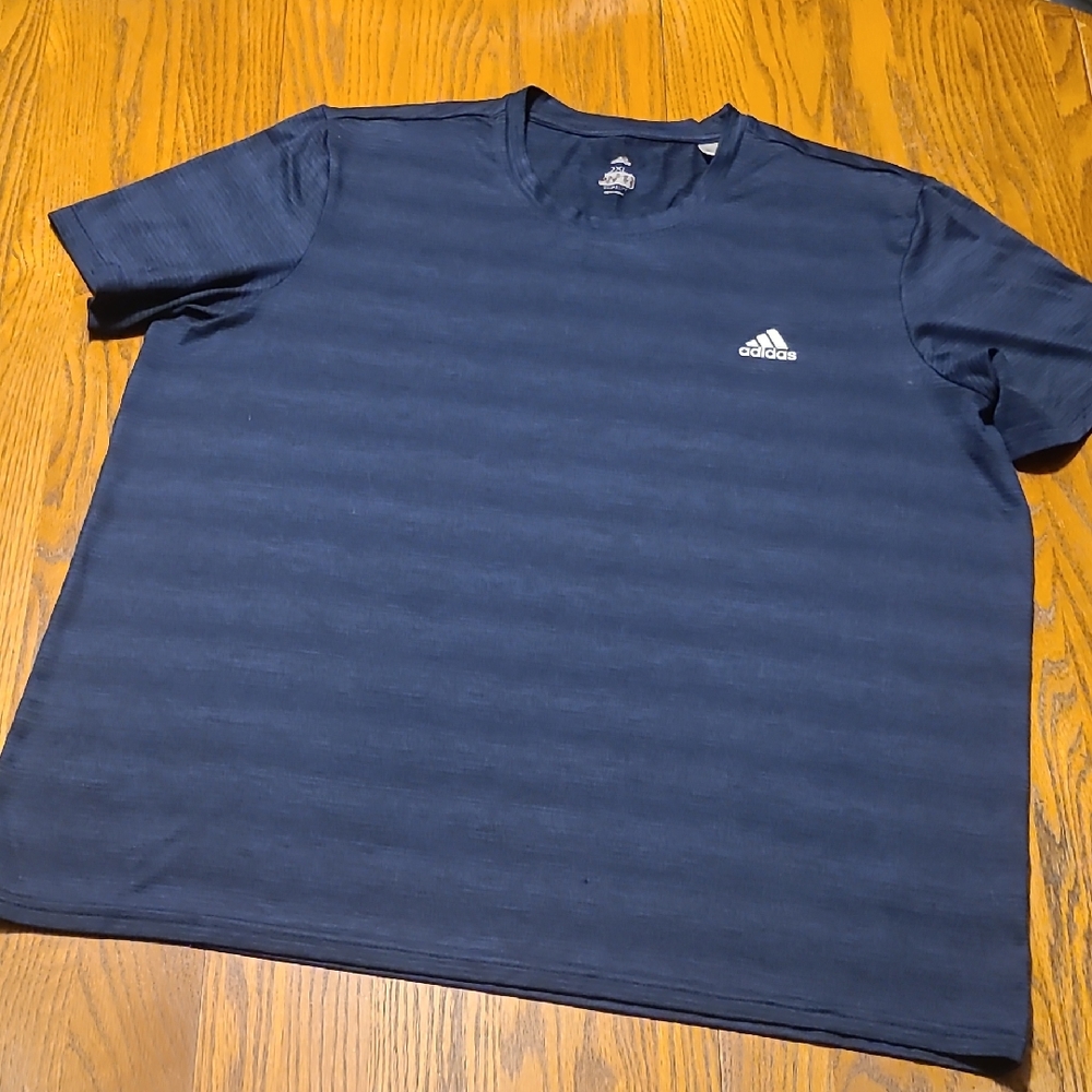 Adidas Men's Navy & Black Blue T-Shirt - Size 2XL